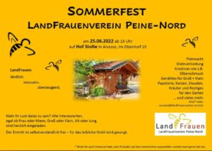 Sommerfest LandFrauenVerein Peine-Nord @ Hof Stolte